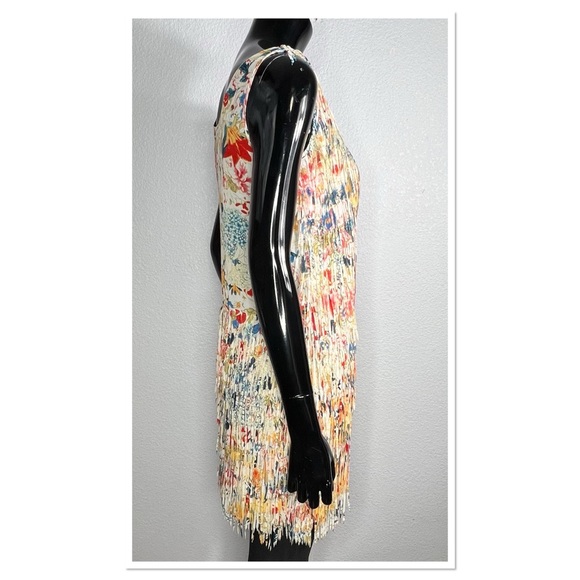 Floral Multi Tiered Fringe Mini Dress - Picture 6 of 10